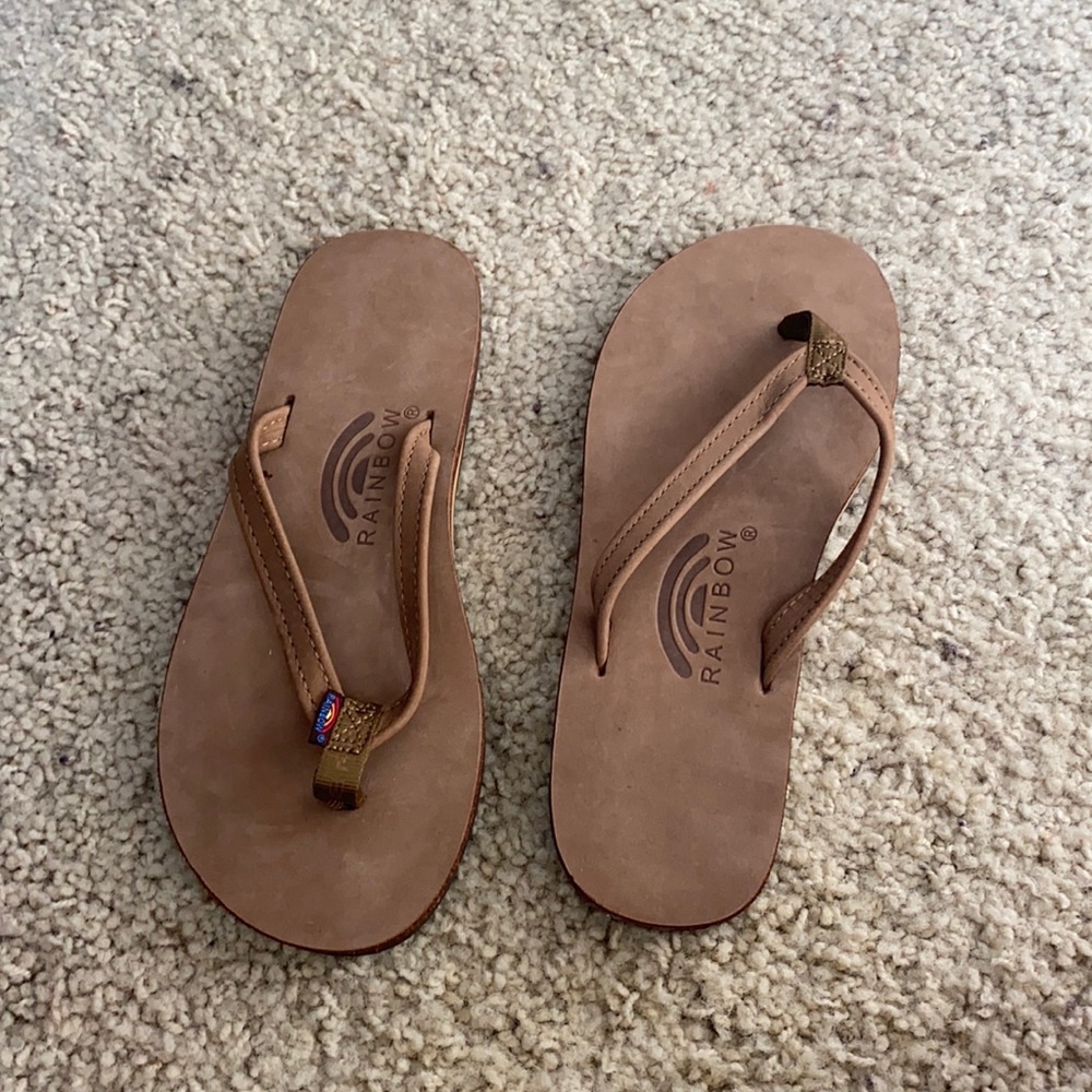 brand new never worn rainbow sandals